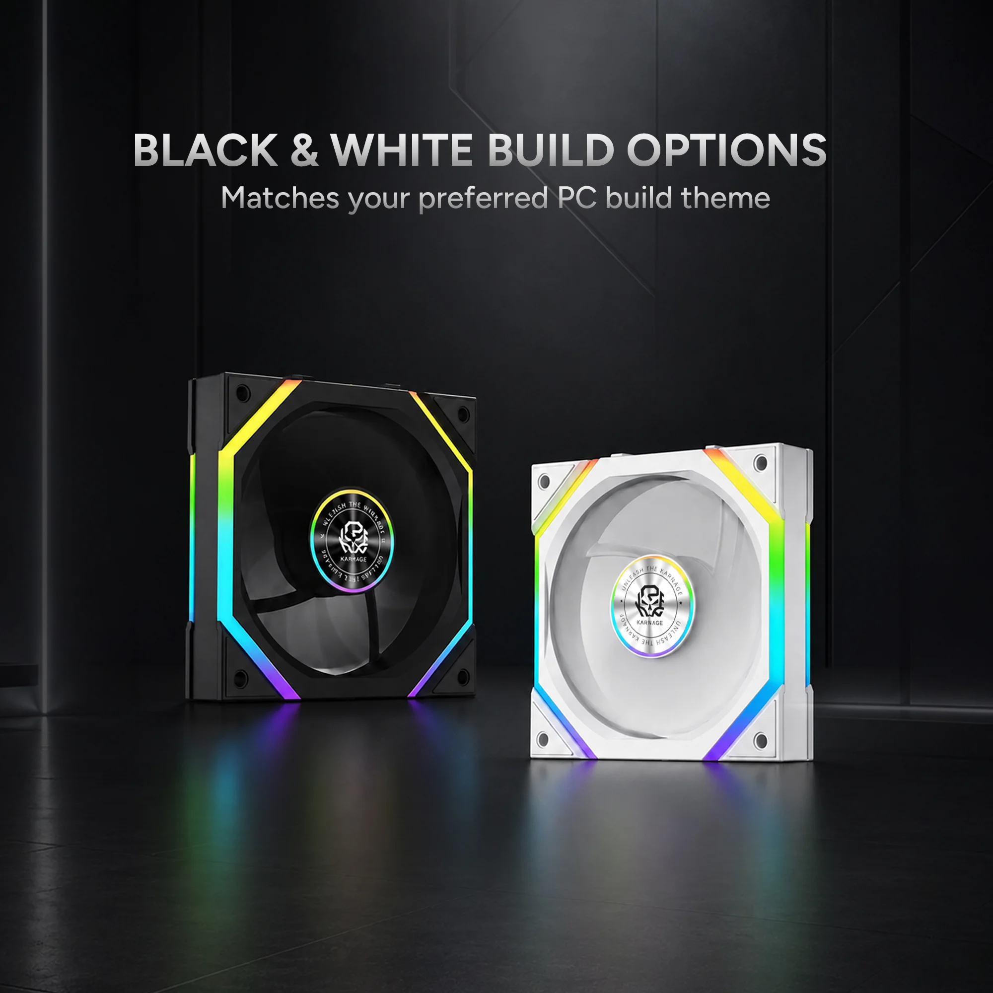 Karnage Ignite ARGB Case Fan - Black - View 8