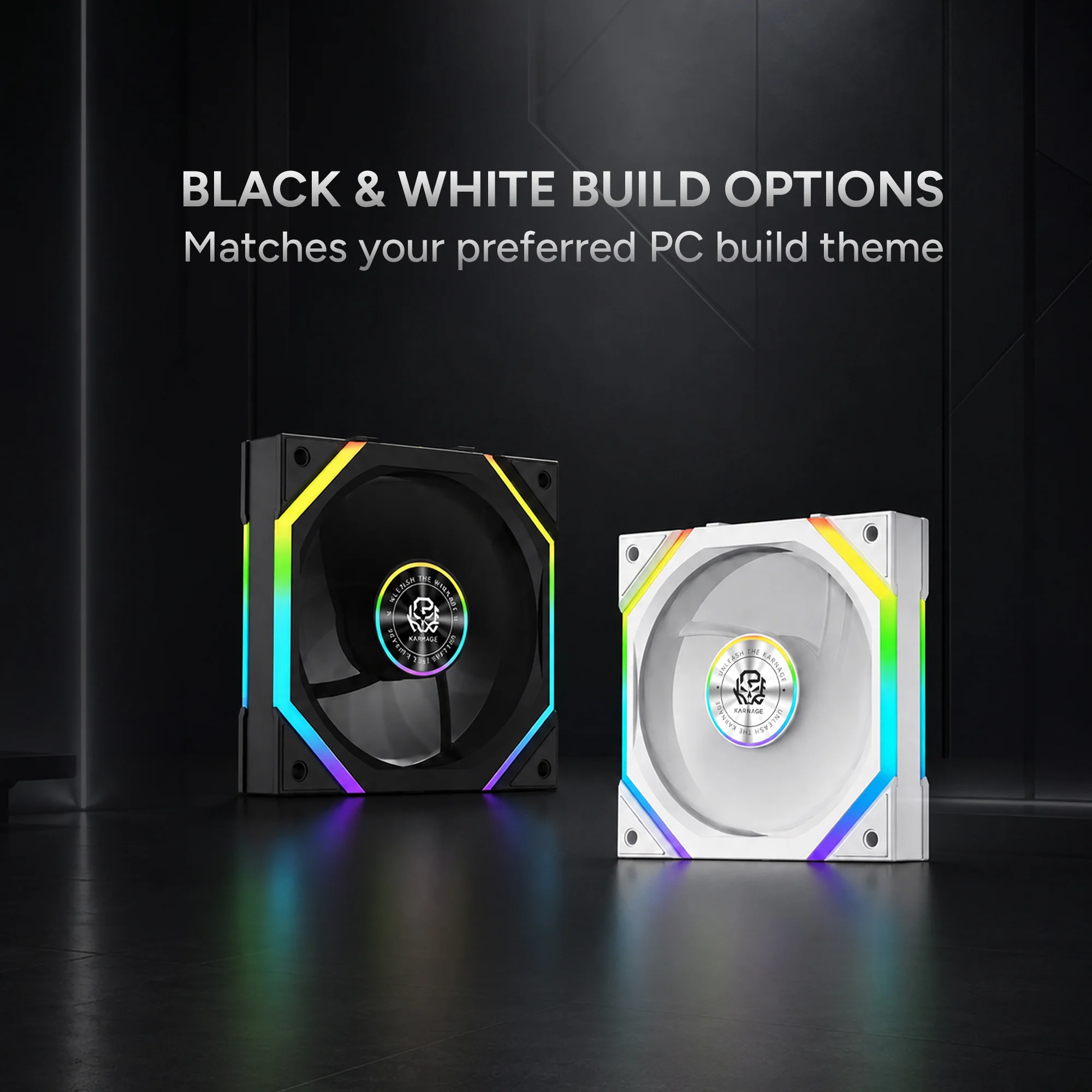 Karnage Ignite V3 ARGB Case Fan - White - View 8